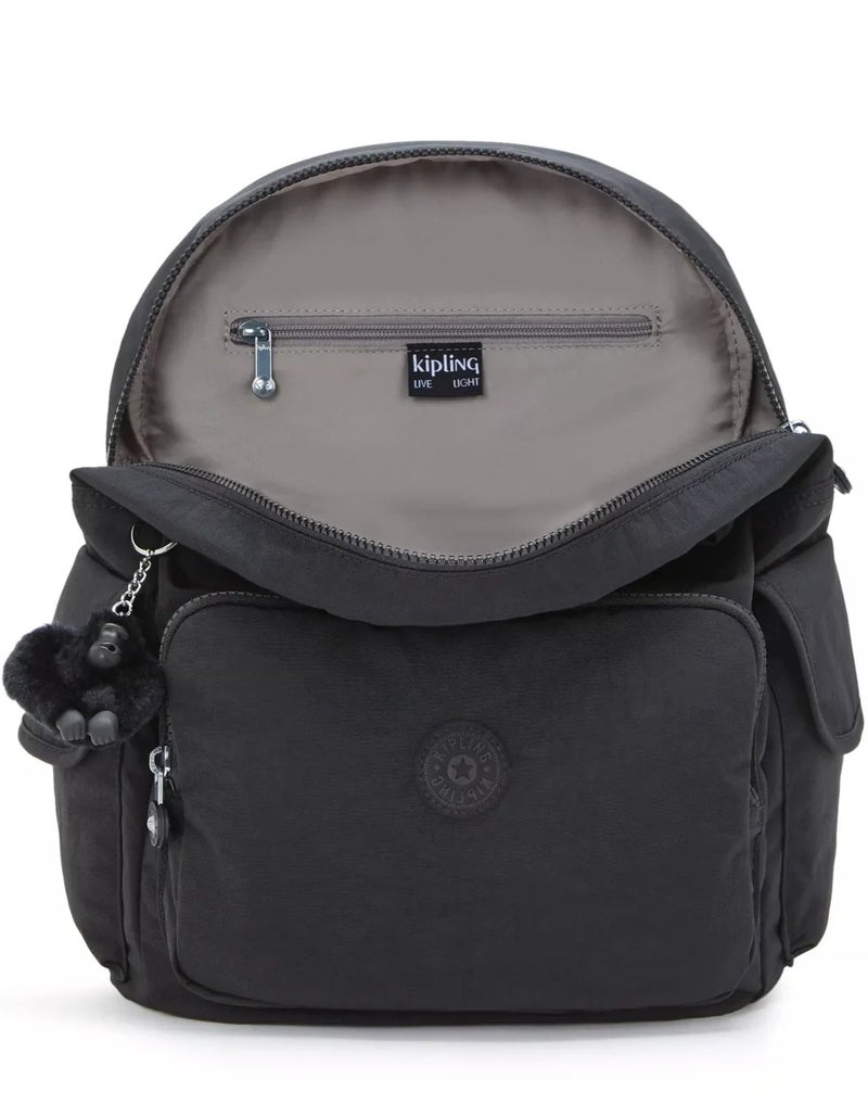 كيبلينغ حقيبة ظهر سيتي باك متوسطة أسود نوير - Image 4